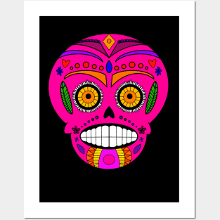 Sugar Skull Cartoon Posters and Art